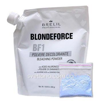 Пудра для освітлення  волосся Bleaching Powder Blondeforce BF1 Brelil  10662 фото